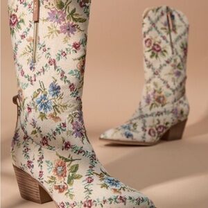 Altar'd State Floral Patterned Boots